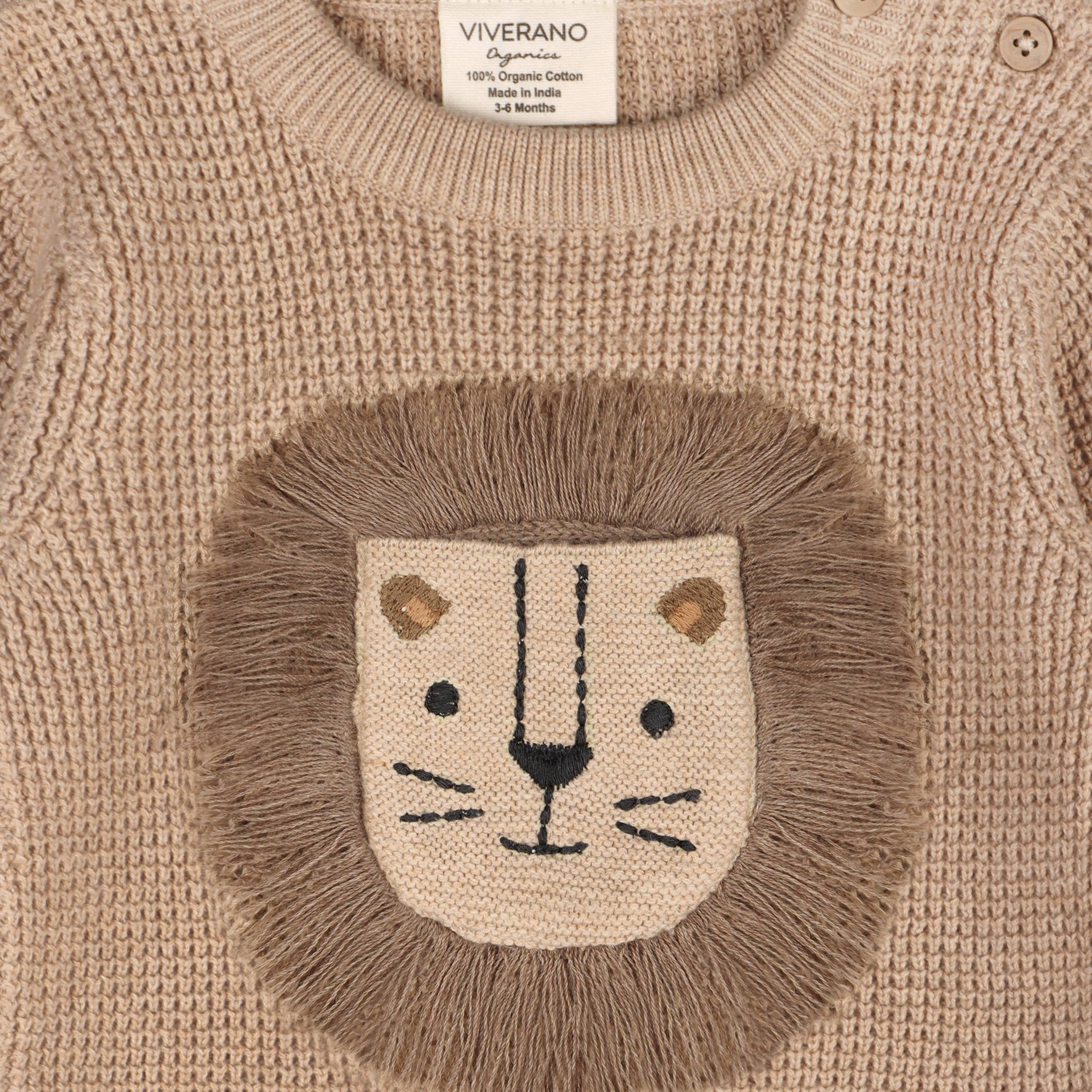 Lion Chunky Knit Sweater Jumpsuit