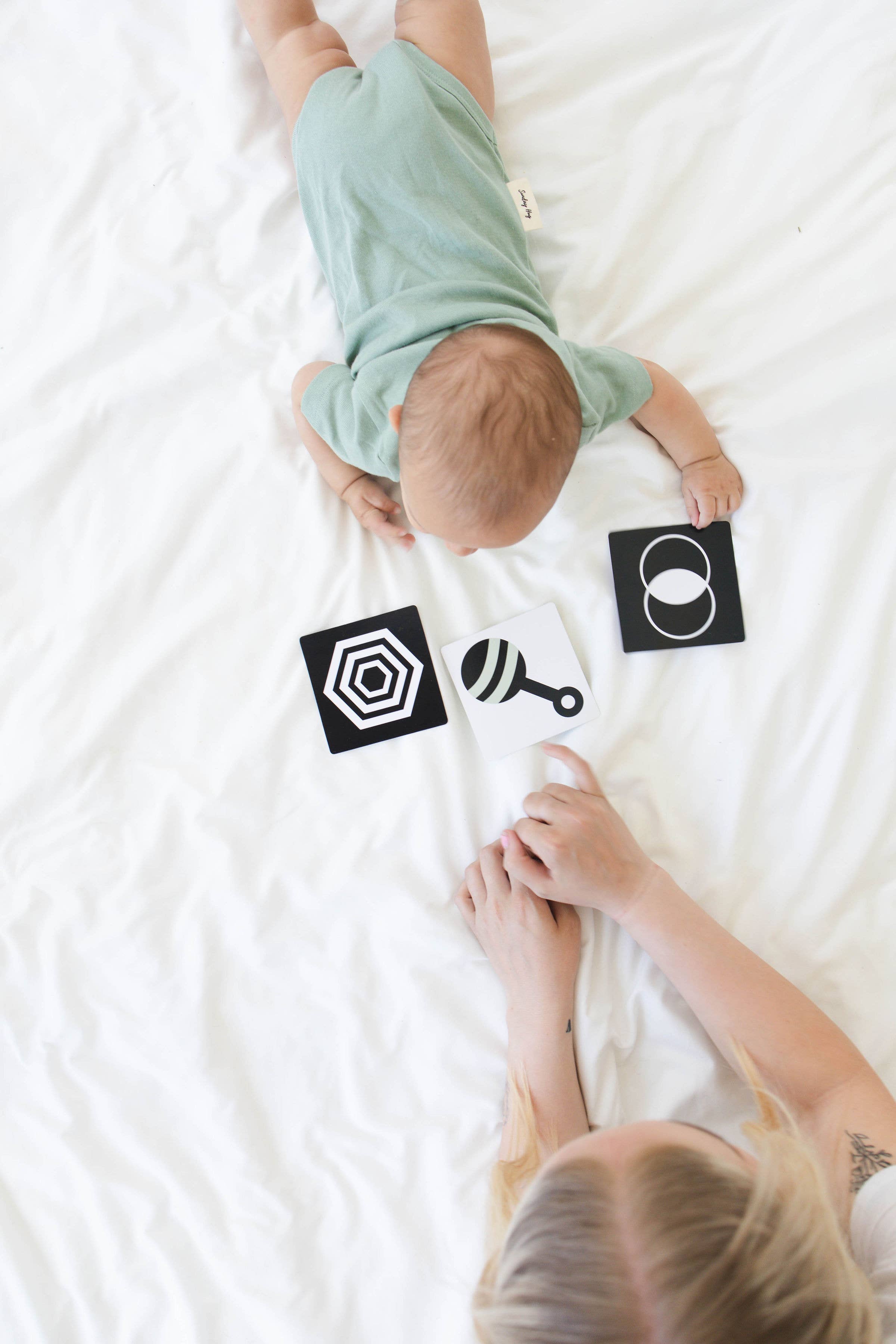 High Contrast Baby Flash Cards & New Mom Affirmations