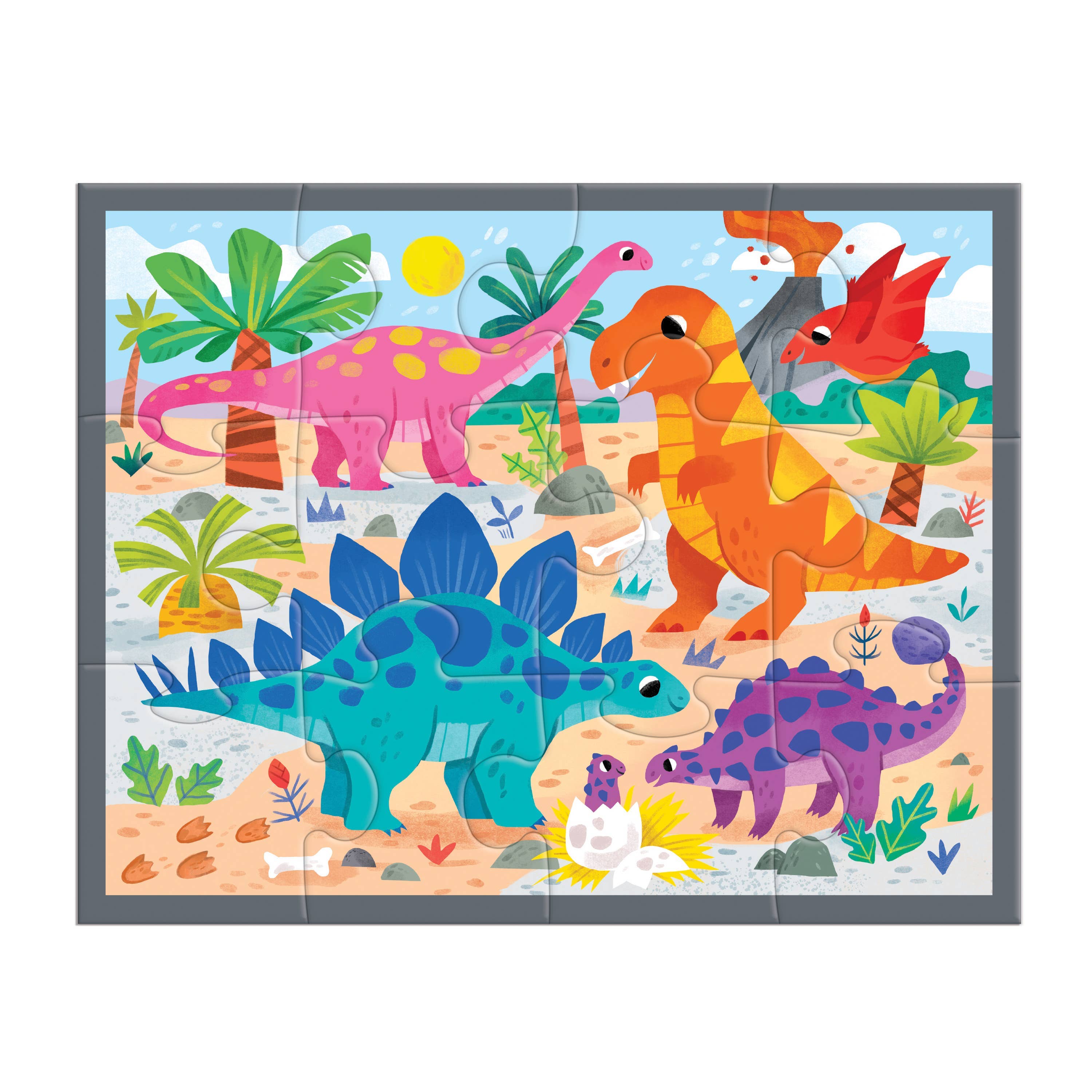 Mighty Dinosaurs 12 Piece Pouch Puzzle