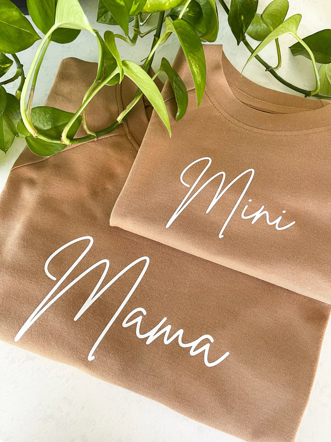 Mini Organic Pullover with Cursive Writing