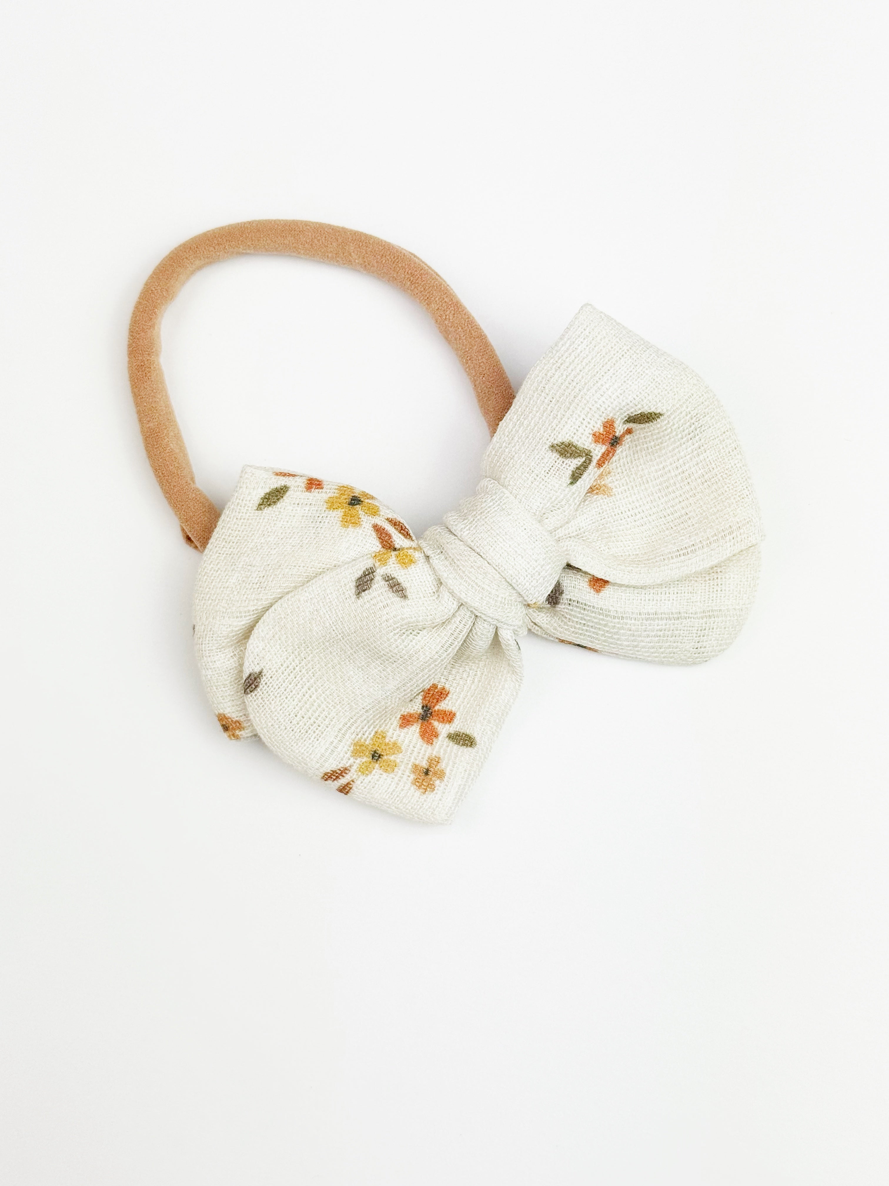 Ditsy Bow on Nylon Headband