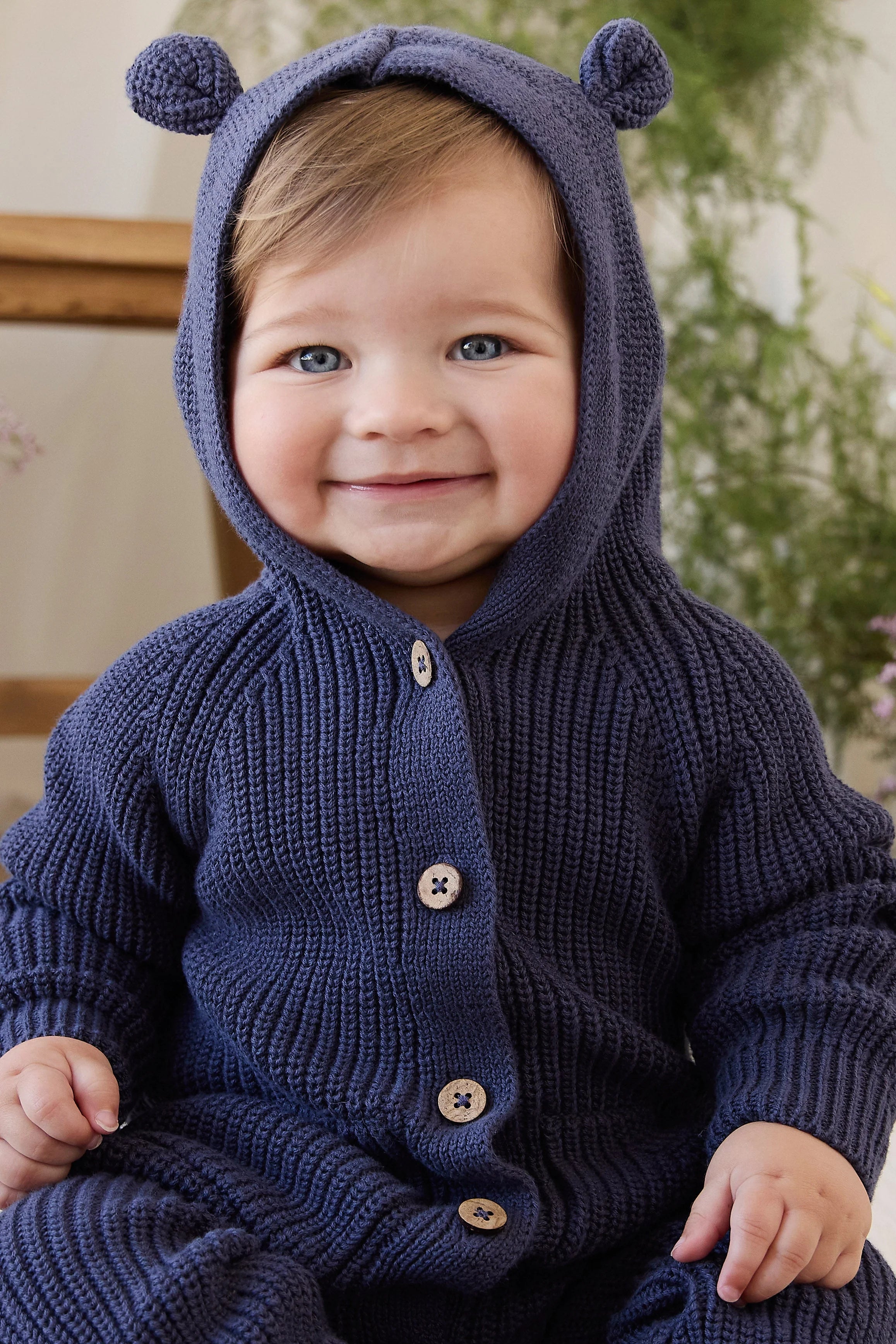Bear Knit Onepiece - Marine
