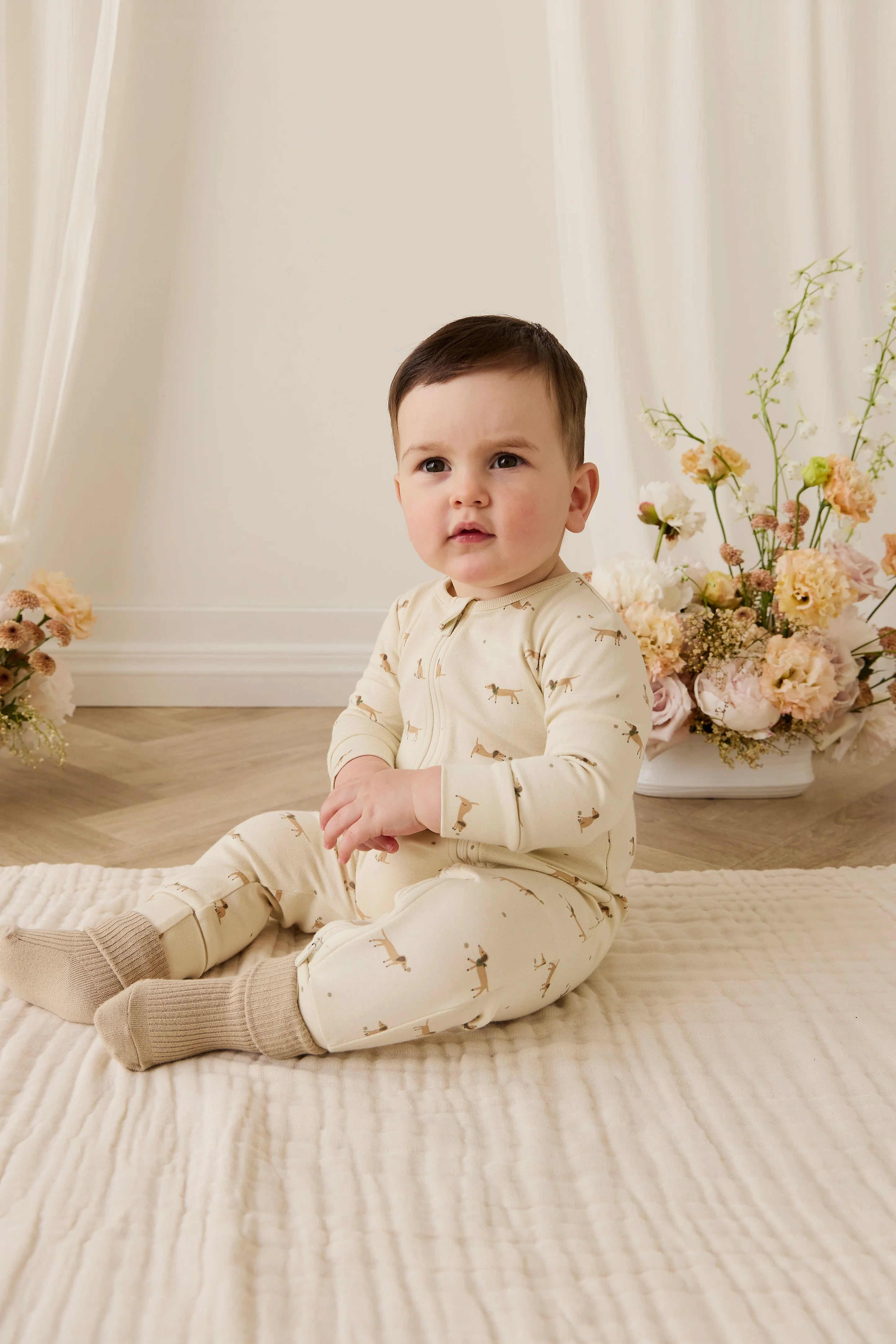 Organic Cotton Jude Onepiece - Play Ball Cassava
