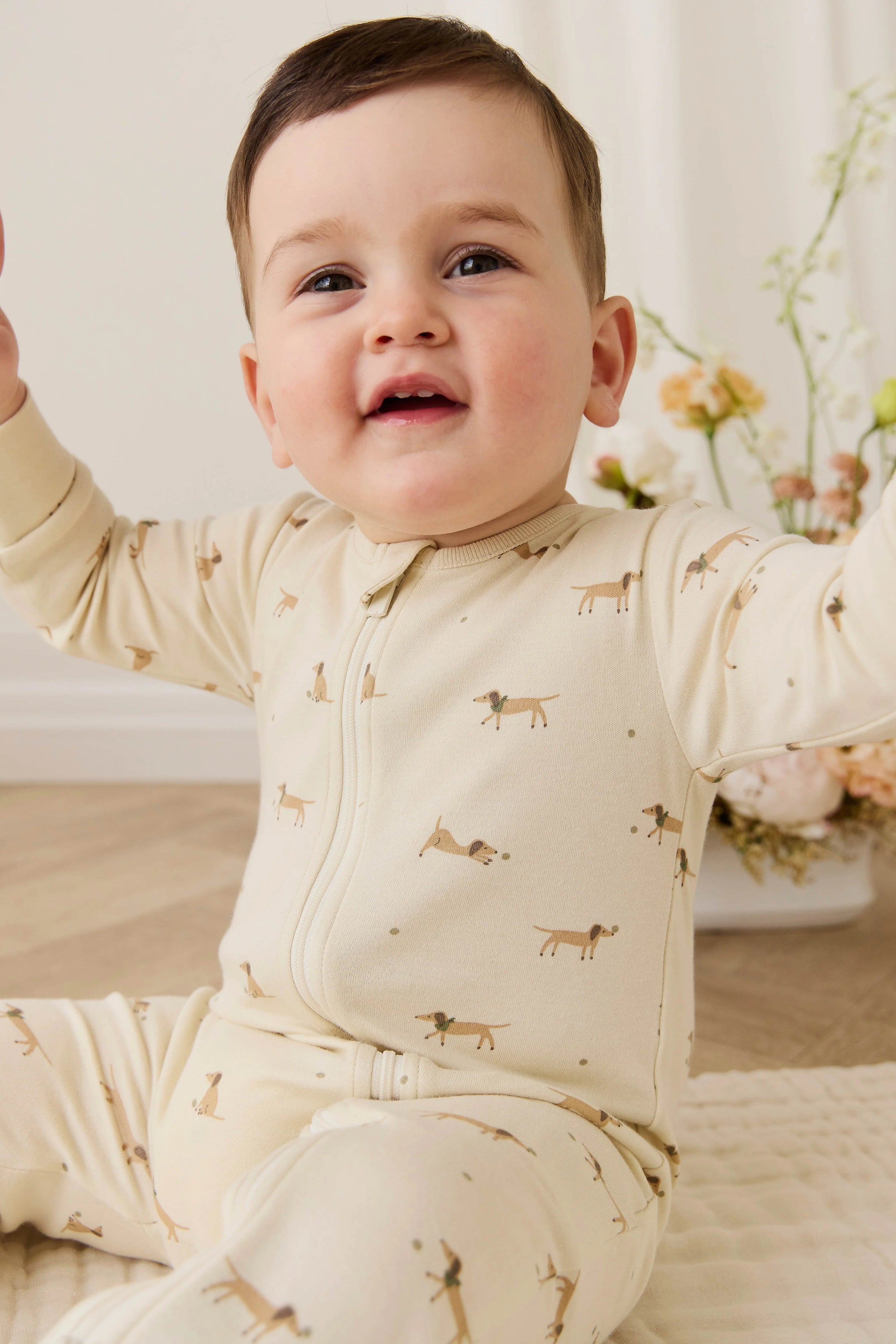 Organic Cotton Jude Onepiece - Play Ball Cassava