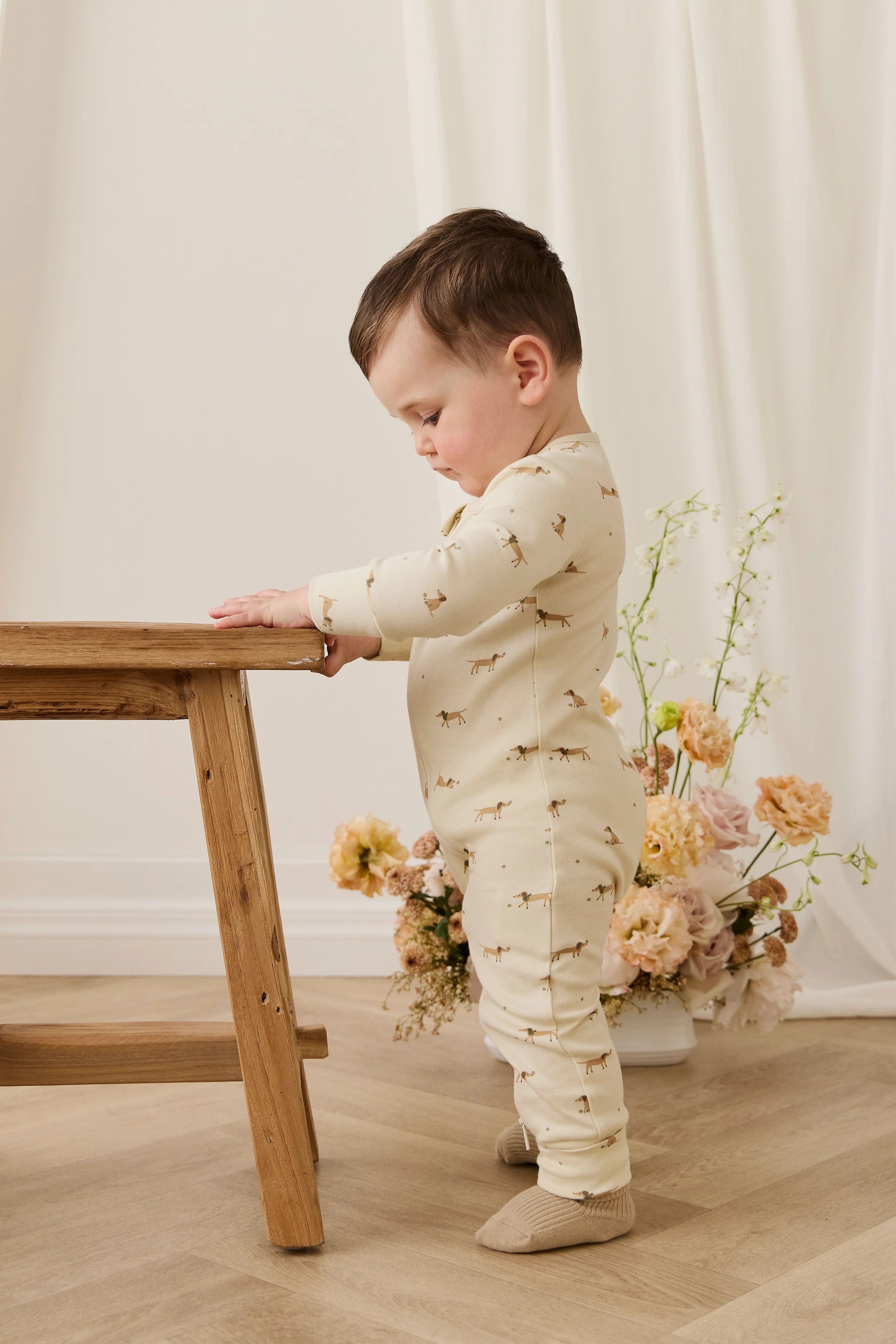 Organic Cotton Jude Onepiece - Play Ball Cassava