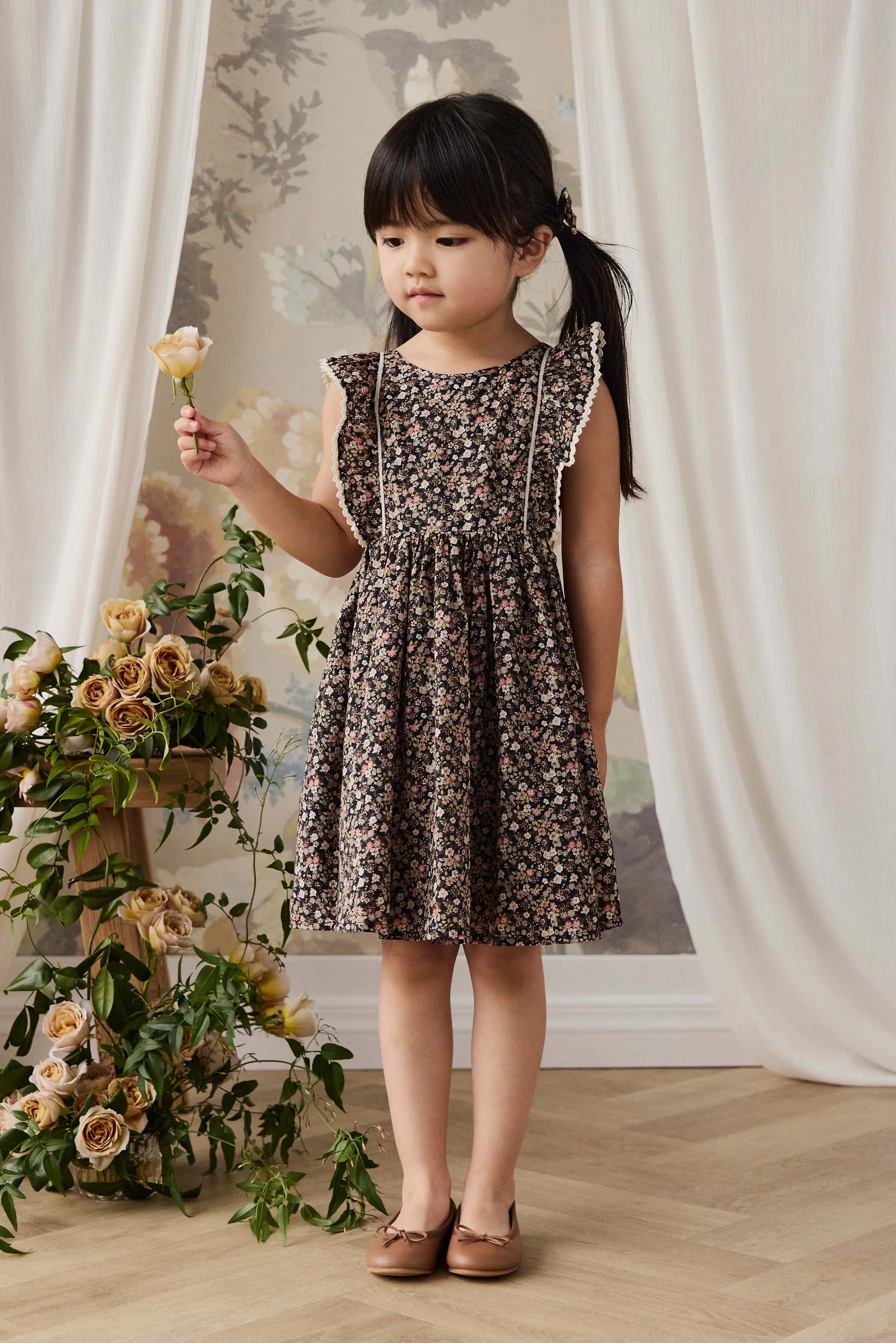 Organic Cotton Helene Dress - Luca Floral