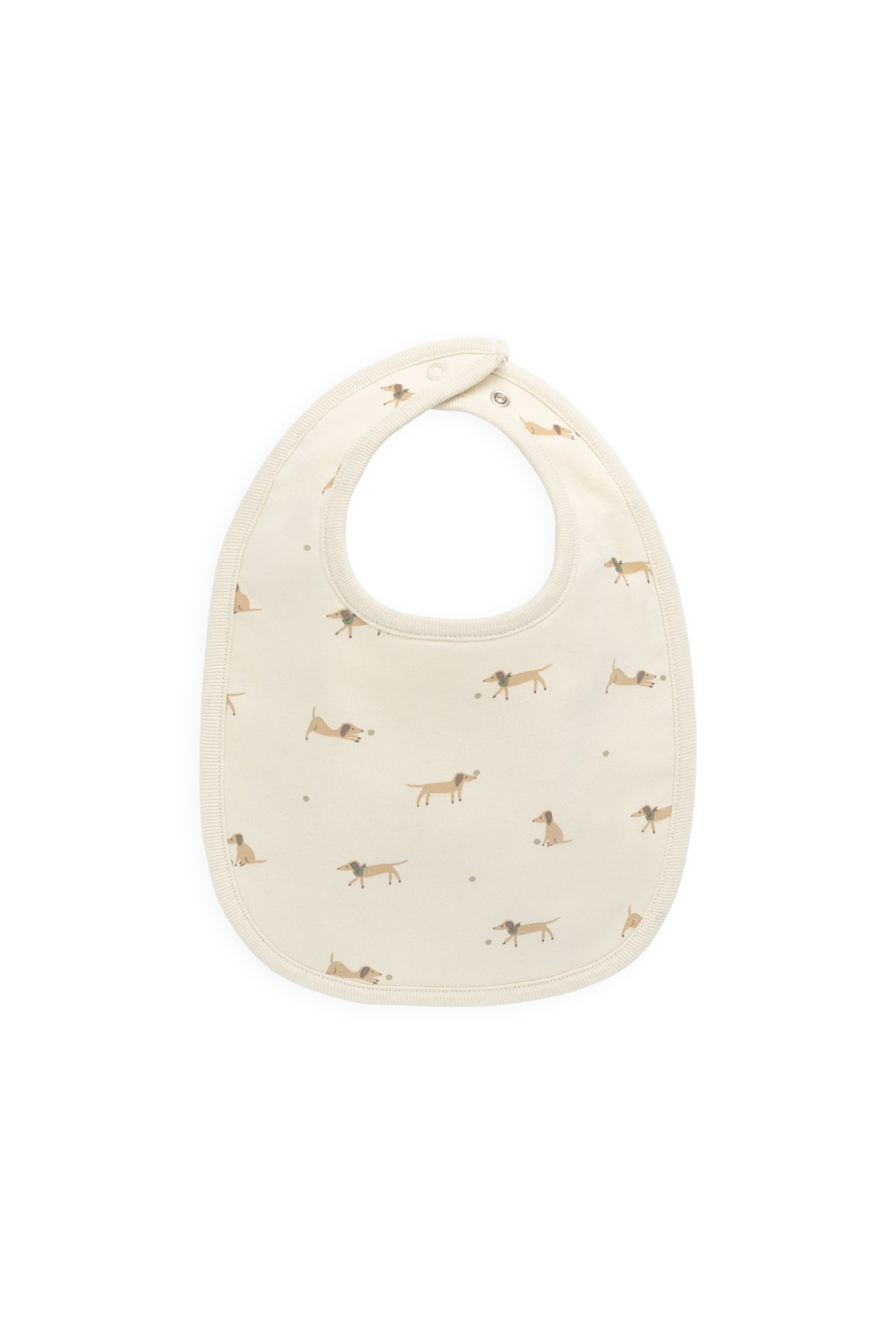 Organic Cotton Bib - Play Ball Cassava