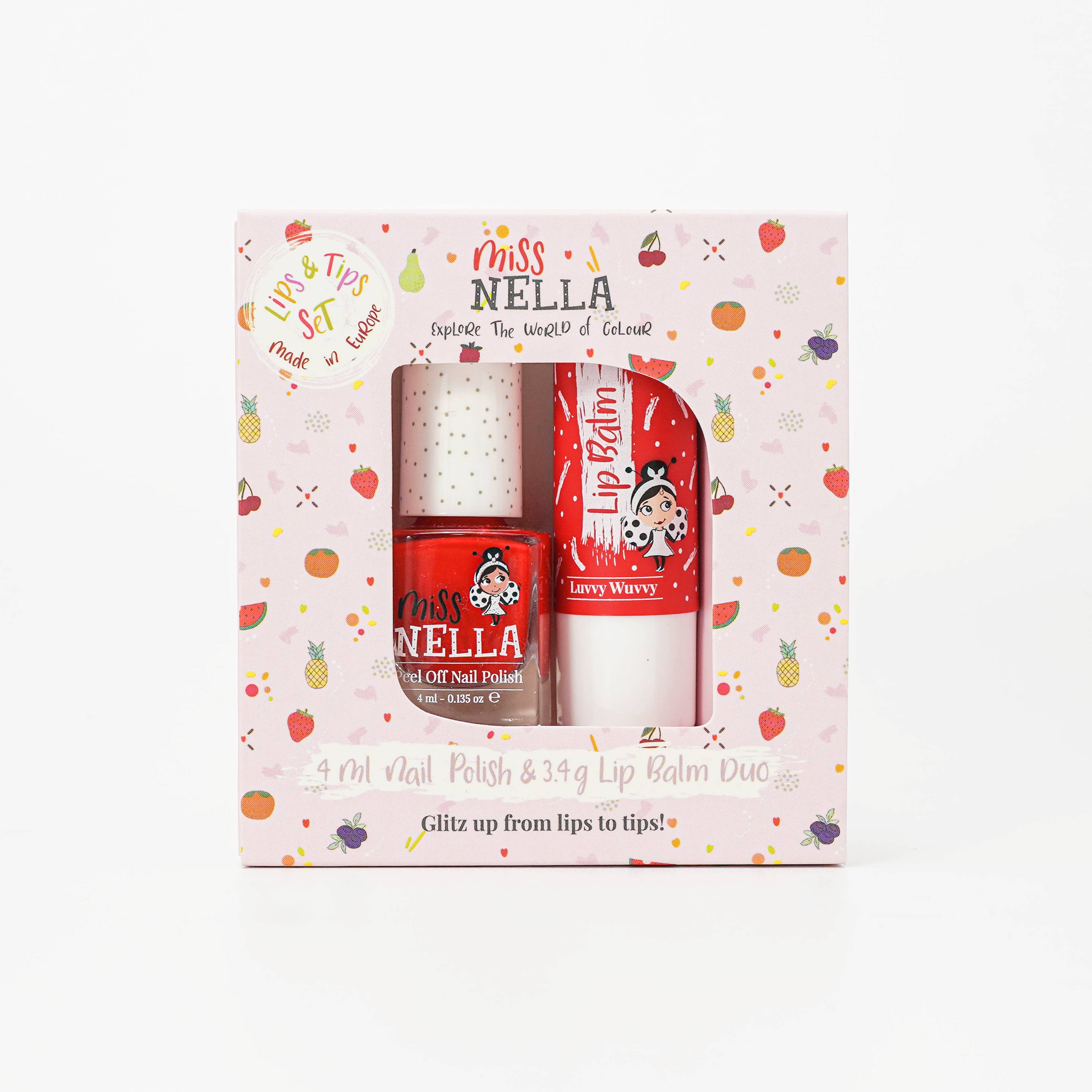 Duo Nail Polish and Lip Balm Set