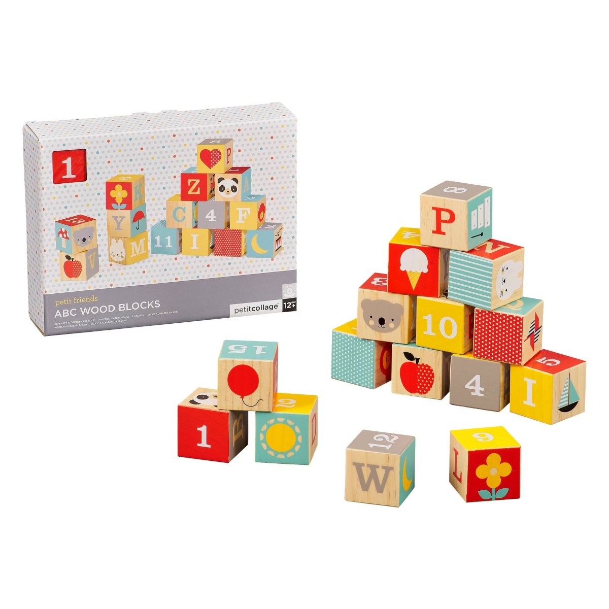 ABC Wooden Alphabet Blocks - Chronicle Books Toy sold by Rosebud & Jo