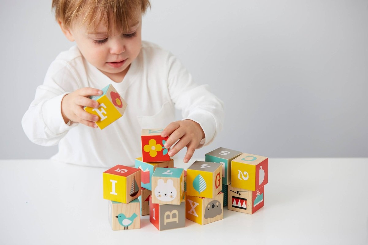 ABC Wooden Alphabet Blocks - Chronicle Books Toy sold by Rosebud & Jo