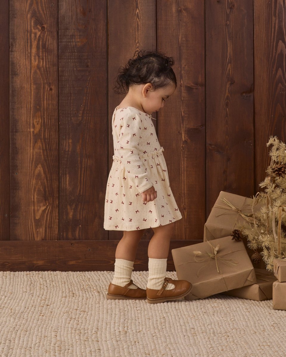 Alda Dress || Red Bows - Quincy Mae Dresses sold by Rosebud & Jo