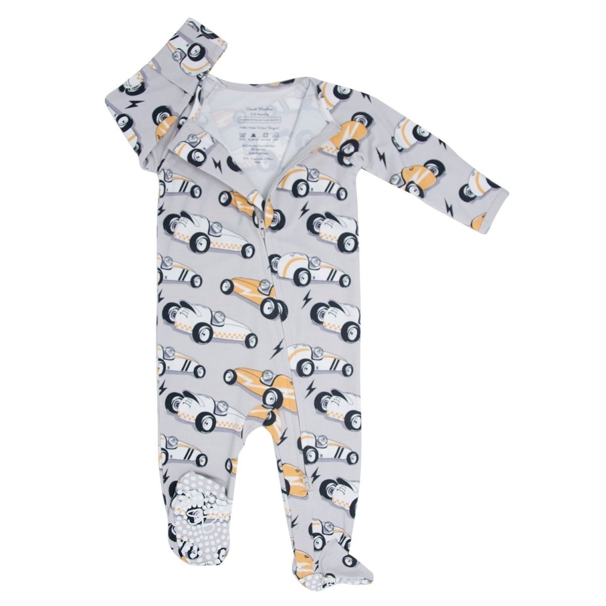 Alex's Whip Zipper Footie Pajamas - Sweet Bamboo Baby & Toddler Clothing sold by Rosebud & Jo