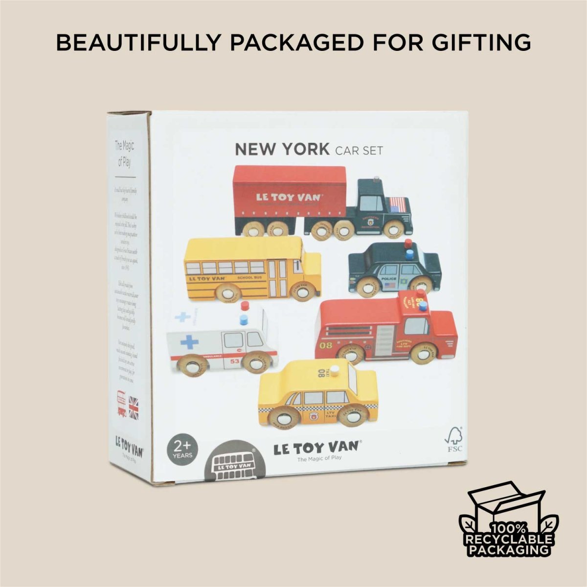 American Toy Car Set - Le Toy Van, Inc. Toys sold by Rosebud & Jo