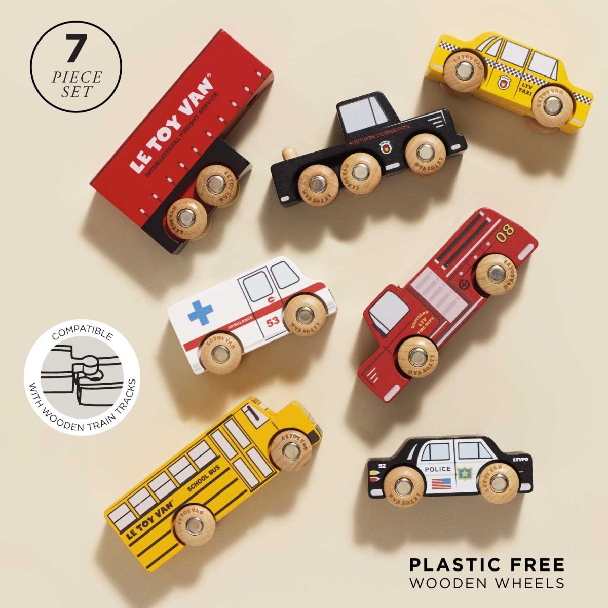 American Toy Car Set - Le Toy Van, Inc. Toys sold by Rosebud & Jo