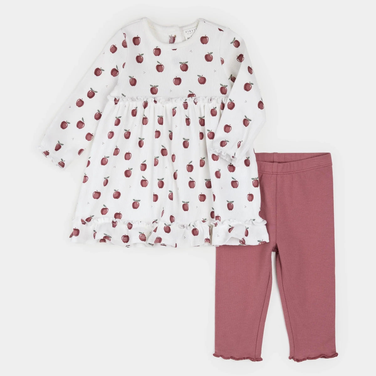 Apple Orchard Ribbed Dress Set - Petite Lem Top & Bottom Sets sold by Rosebud & Jo