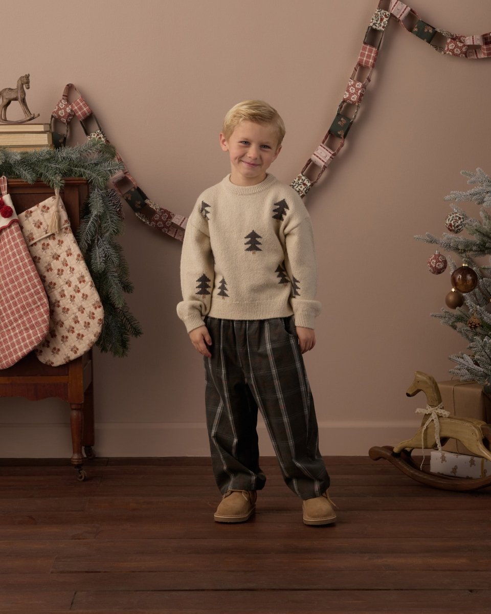 Aspen Sweater Tree Jacquard - Rylee + Cru Tops sold by Rosebud & Jo