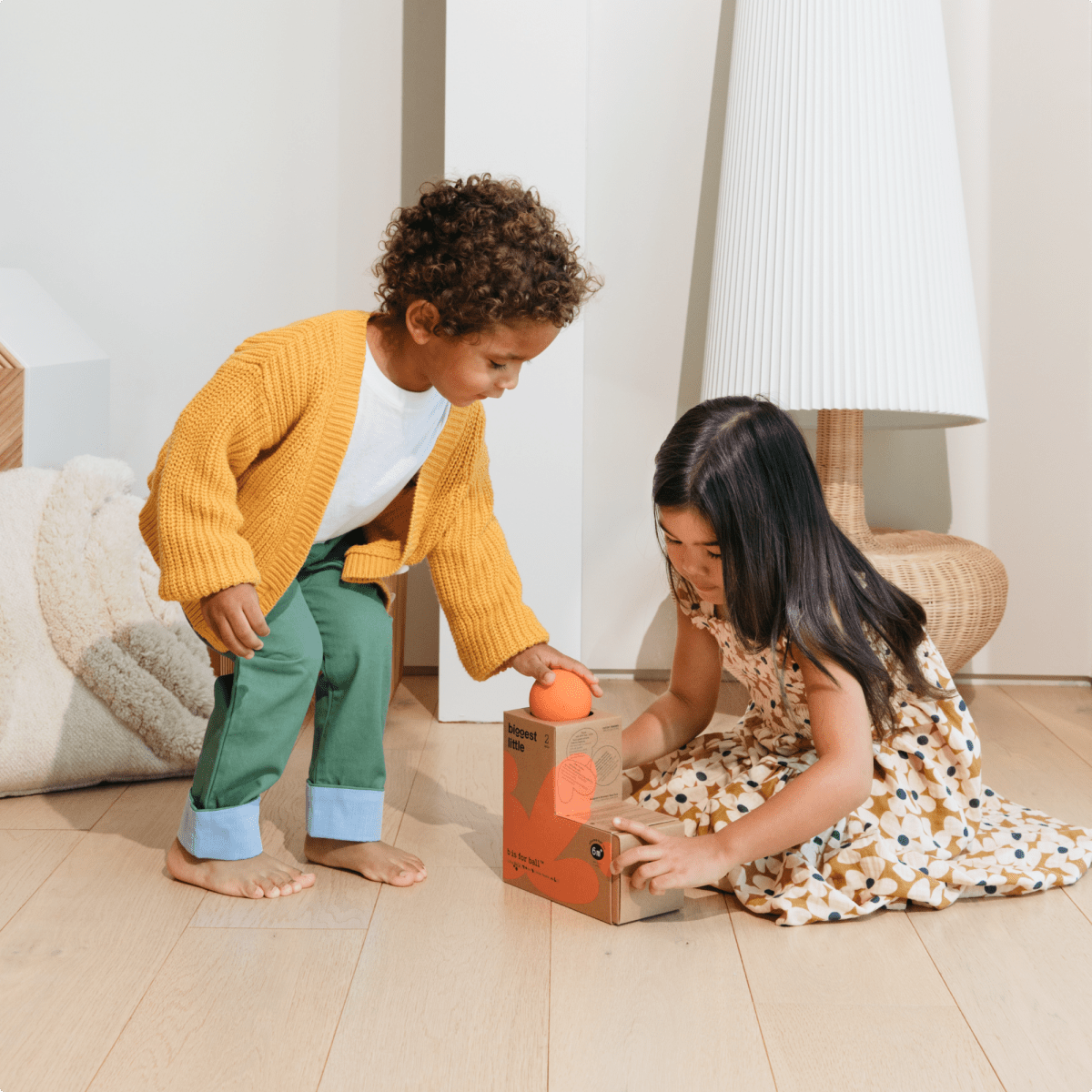 B is for ball® - 3 - Ball Set_ Montessori - inspired “L" Box - Biggest Little Toy sold by Rosebud & Jo