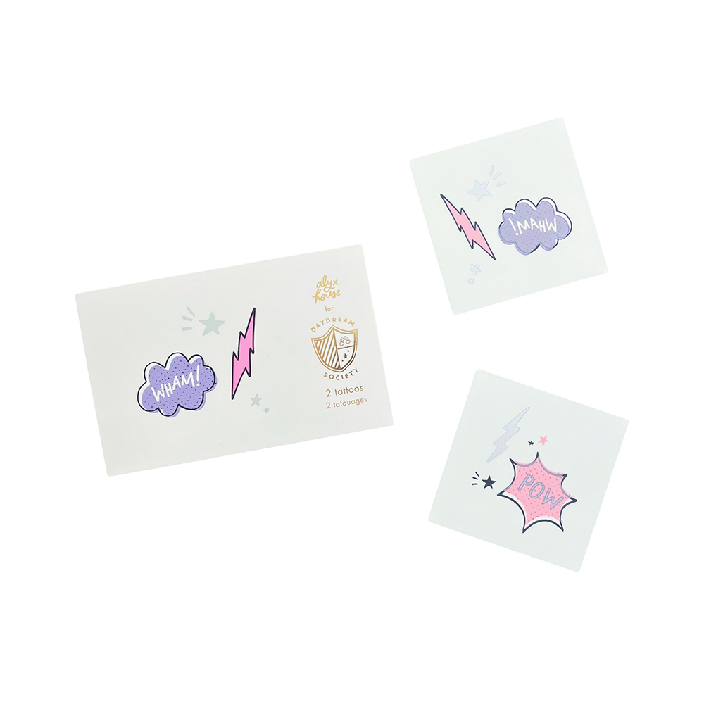 Temporary Tattoos in Pink & Purple