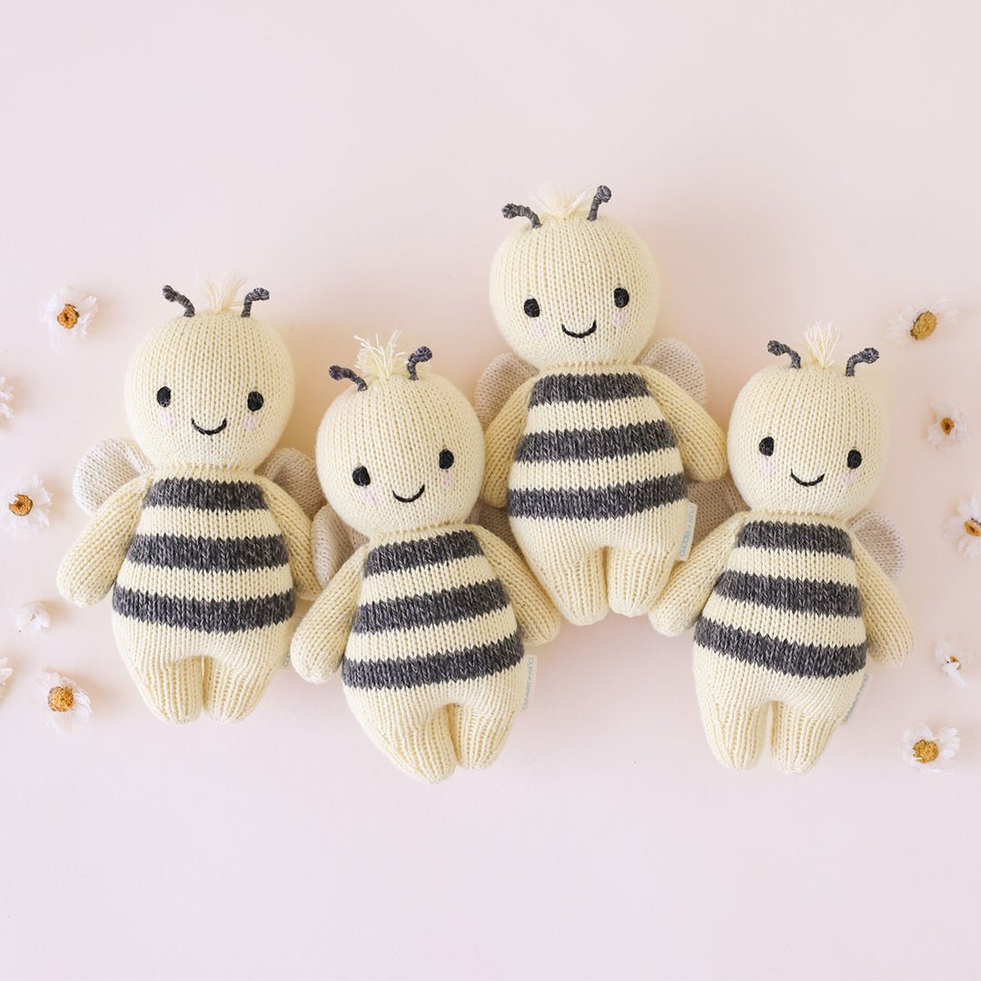 Baby Bee - Cuddle + Kind Stuffed Animals sold by Rosebud & Jo
