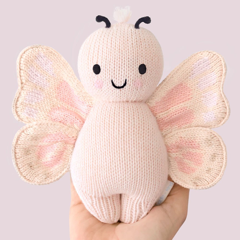 Baby Butterfly Petal Pink - Cuddle + Kind Stuffed Animals sold by Rosebud & Jo
