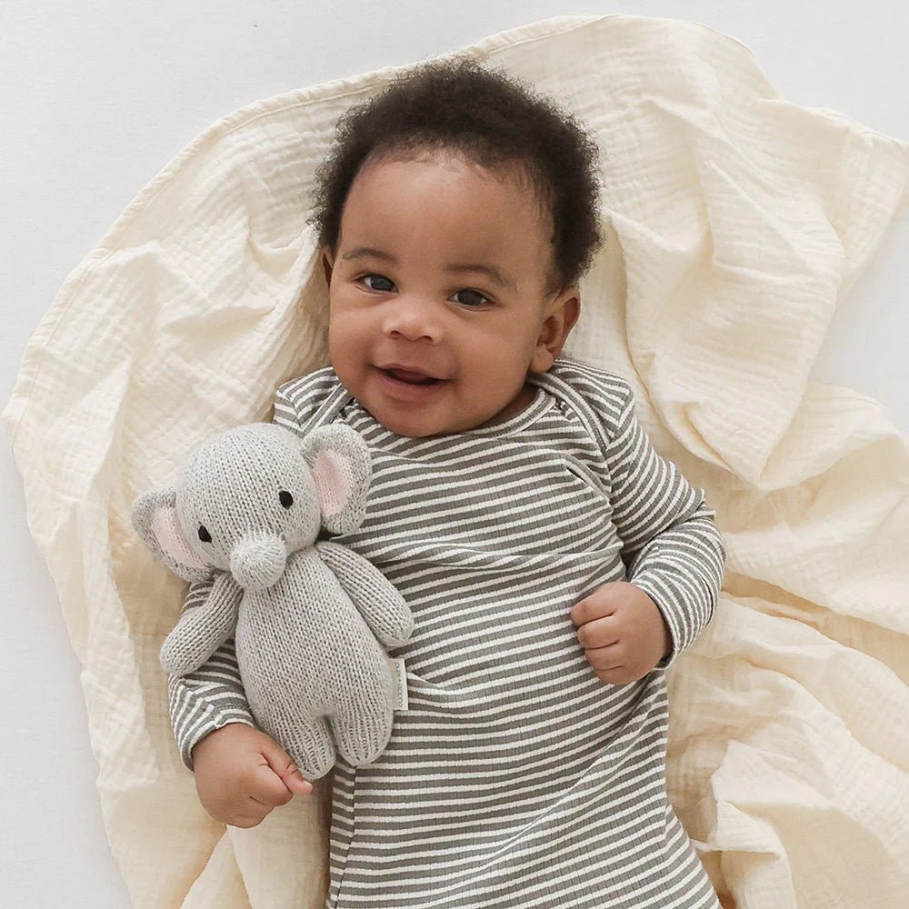 Baby Elephant - Cuddle + Kind Stuffed Animals sold by Rosebud & Jo