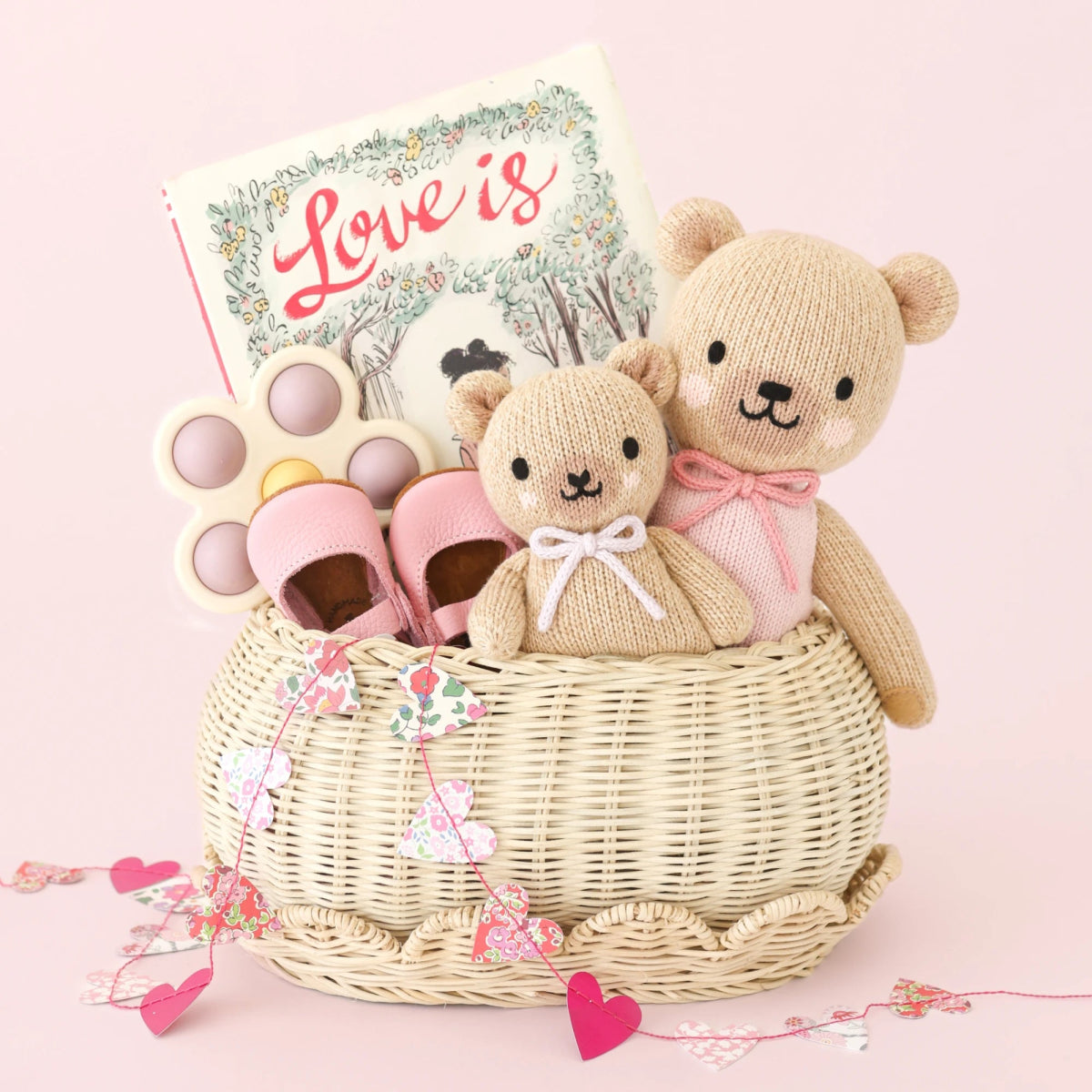 Baby Honey Bear with Lavender Bow - Cuddle + Kind Baby & Toddler Clothing sold by Rosebud & Jo