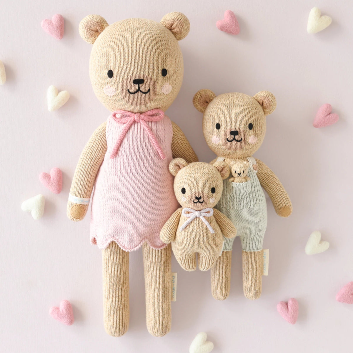 Baby Honey Bear with Lavender Bow - Cuddle + Kind Baby & Toddler Clothing sold by Rosebud & Jo