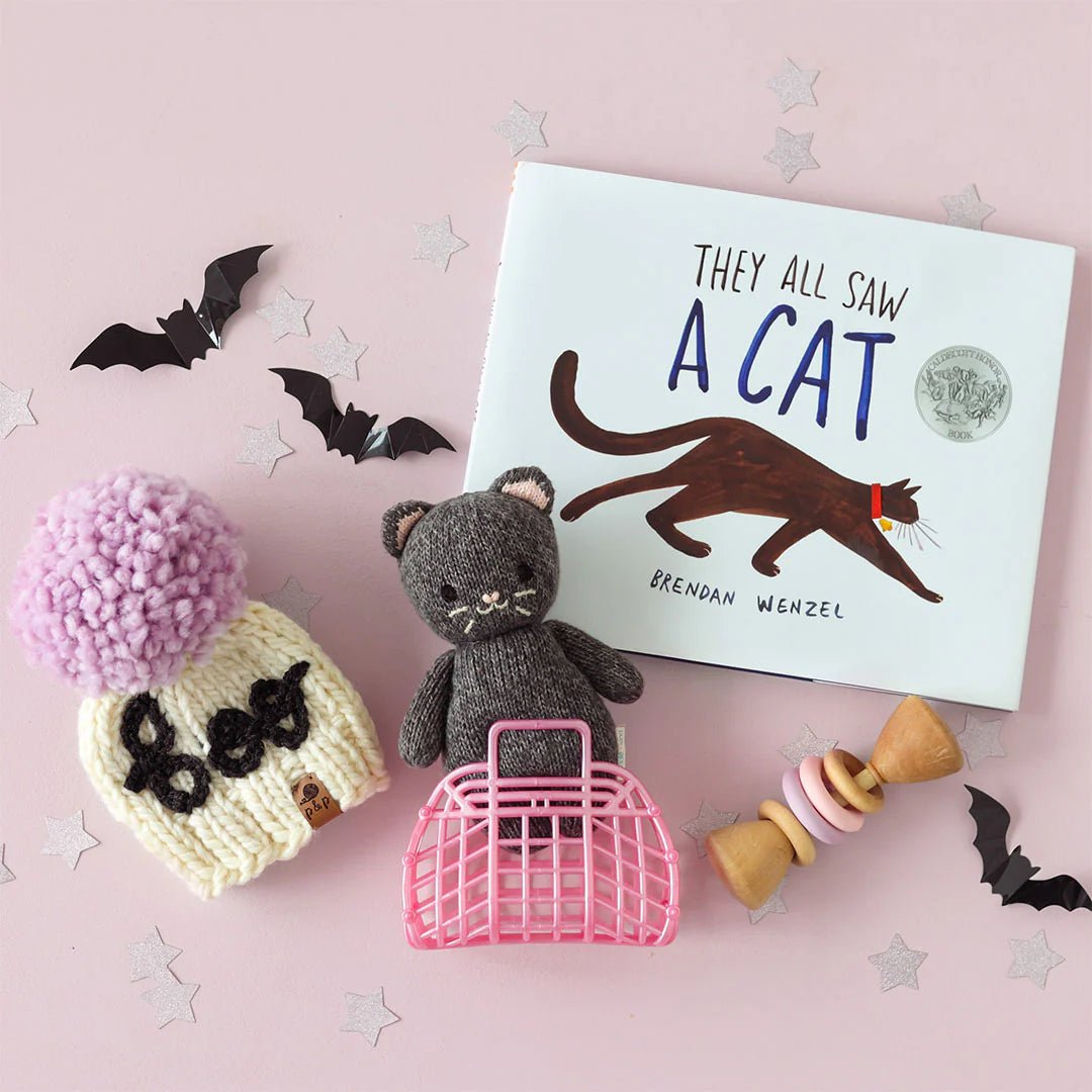 Baby Kitten in Charcoal - Cuddle + Kind Stuffed Animals sold by Rosebud & Jo