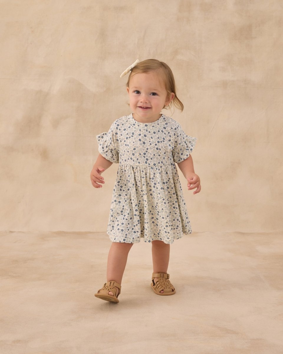 Babydoll Dress || Blue Ditsy - Rylee + Cru Dresses sold by Rosebud & Jo