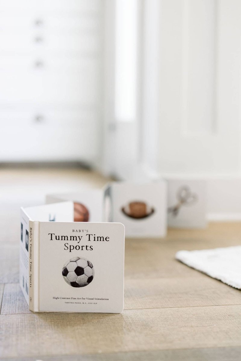 Baby's Tummy Time Sports: A Sports Board Book for Babies - Paige Tate & Co. Book sold by Rosebud & Jo