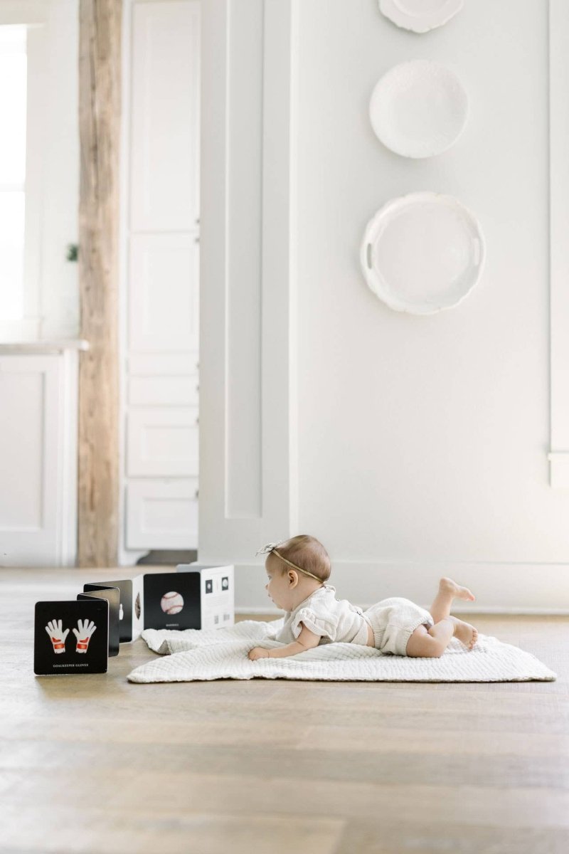 Baby's Tummy Time Sports: A Sports Board Book for Babies - Paige Tate & Co. Book sold by Rosebud & Jo