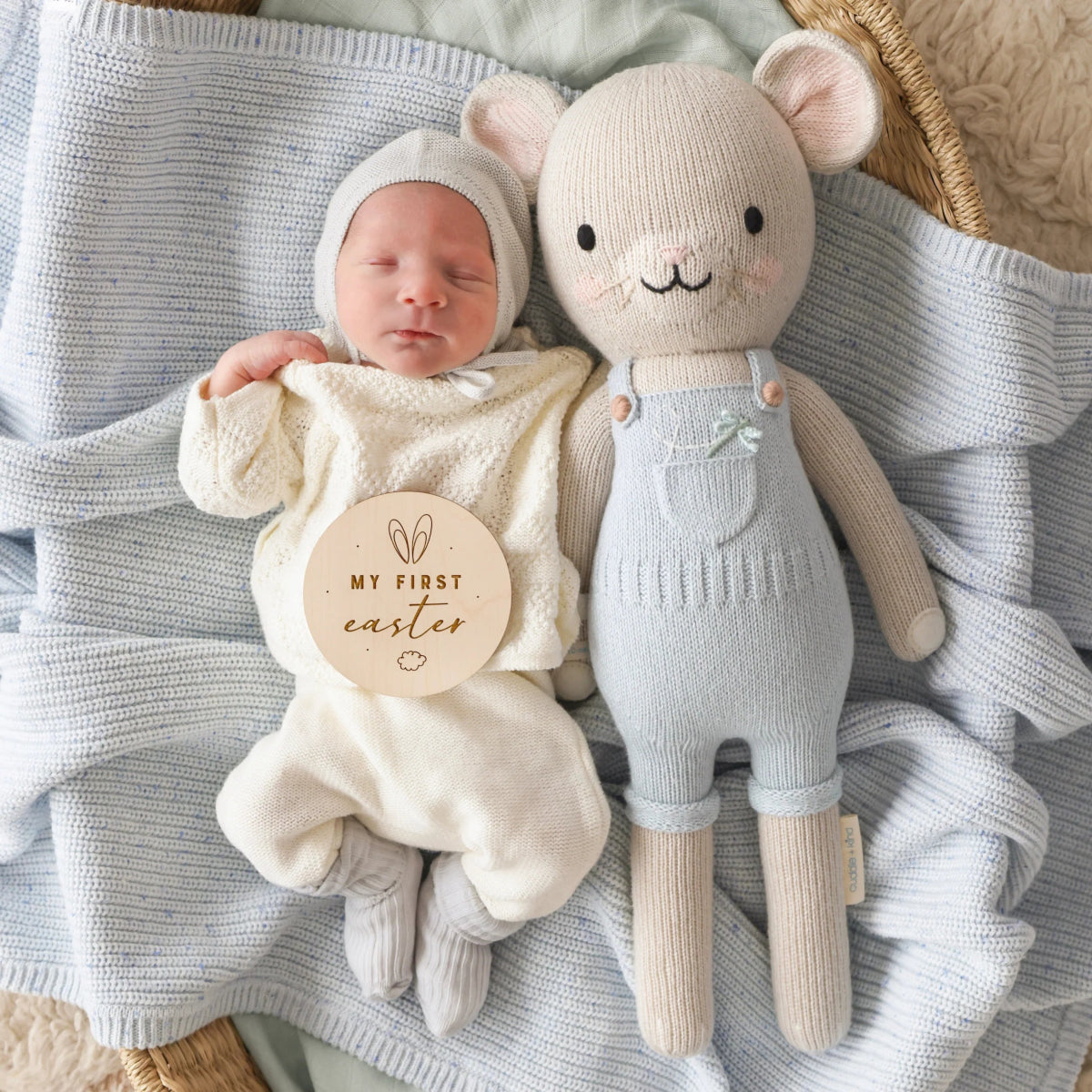 Bailey the Mouse - Cuddle + Kind Stuffed Animals sold by Rosebud & Jo