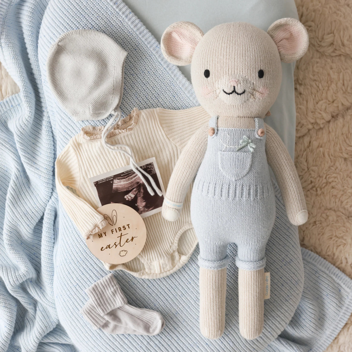 Bailey the Mouse - Cuddle + Kind Stuffed Animals sold by Rosebud & Jo