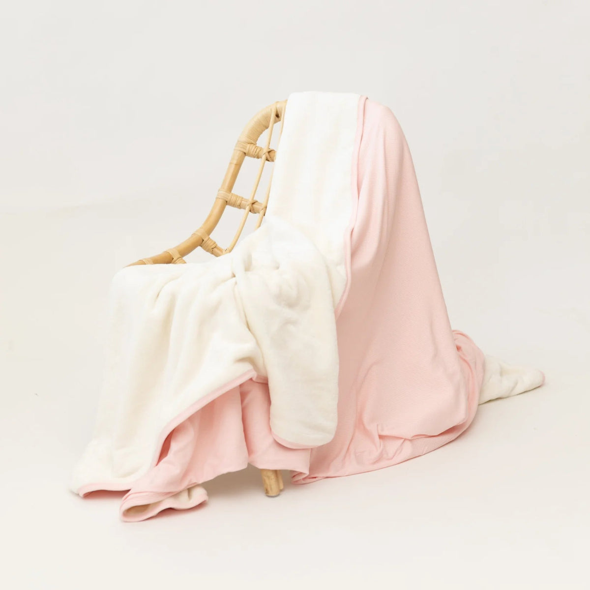 Ballet Pink Small Ribbed Toddler Blanket - Brave Little Ones Blanket sold by Rosebud & Jo