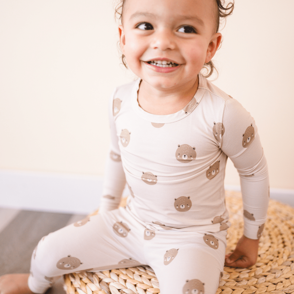 Bamboo 2 - Piece Set Teddy Print - bug + bean kids Baby & Toddler Clothing sold by Rosebud & Jo
