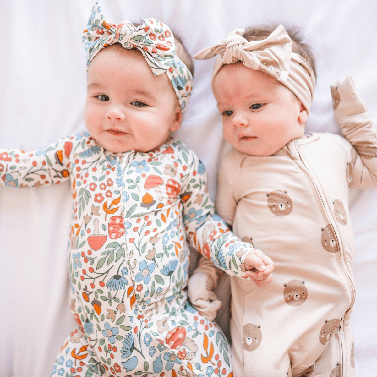 Bamboo 2 - Way Convertible Zip Romper Teddy Print - bug + bean kids Baby & Toddler Clothing sold by Rosebud & Jo