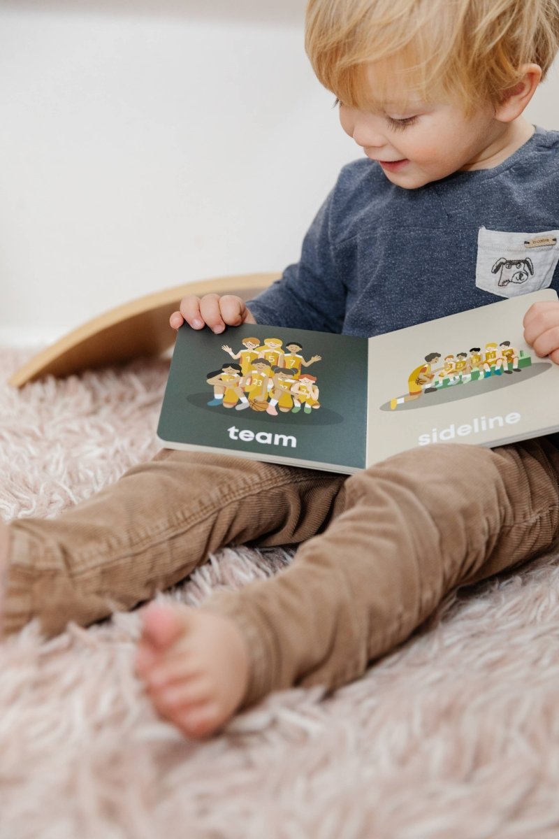 Basketball Baby Board Book - Left Hand Book House Book sold by Rosebud & Jo
