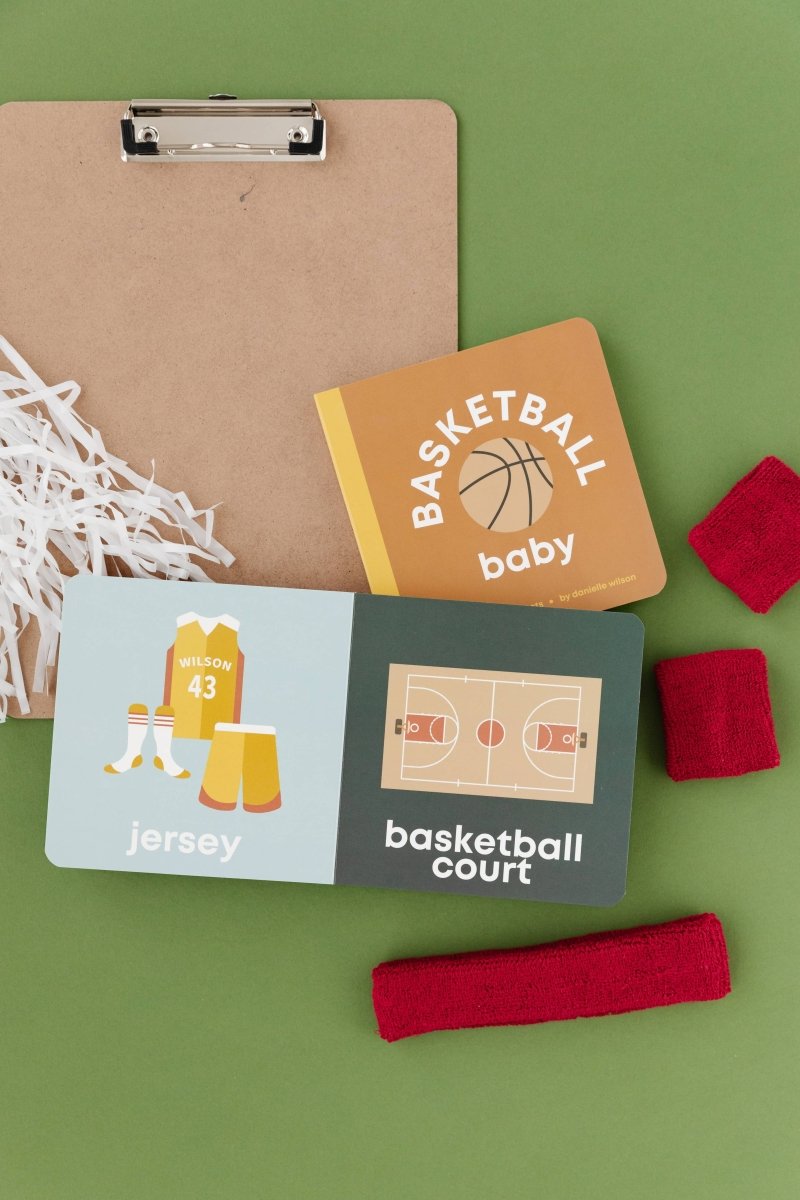 Basketball Baby Board Book - Left Hand Book House Book sold by Rosebud & Jo