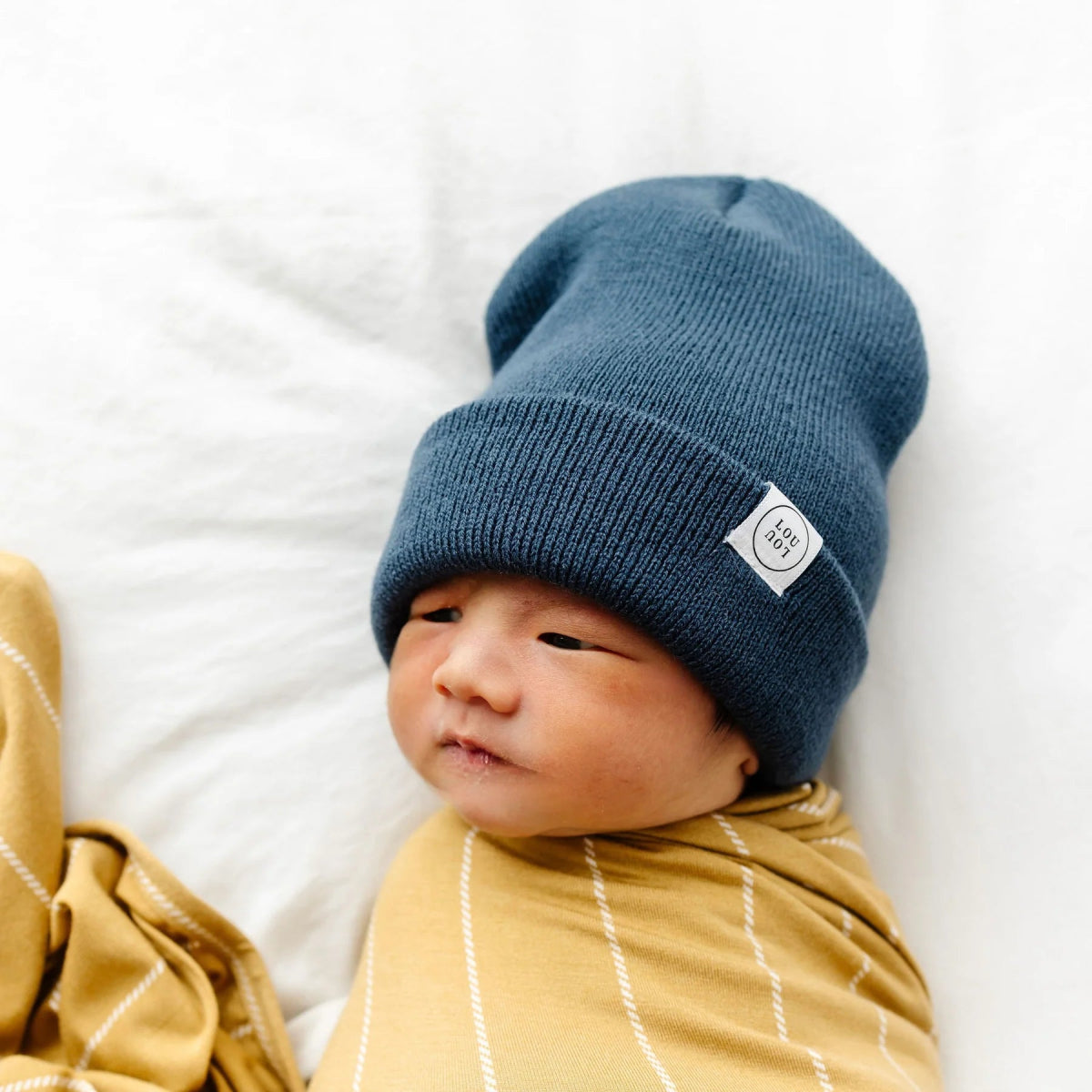Beanie Hat in Navy - Lou Lou & Company Hat sold by Rosebud & Jo