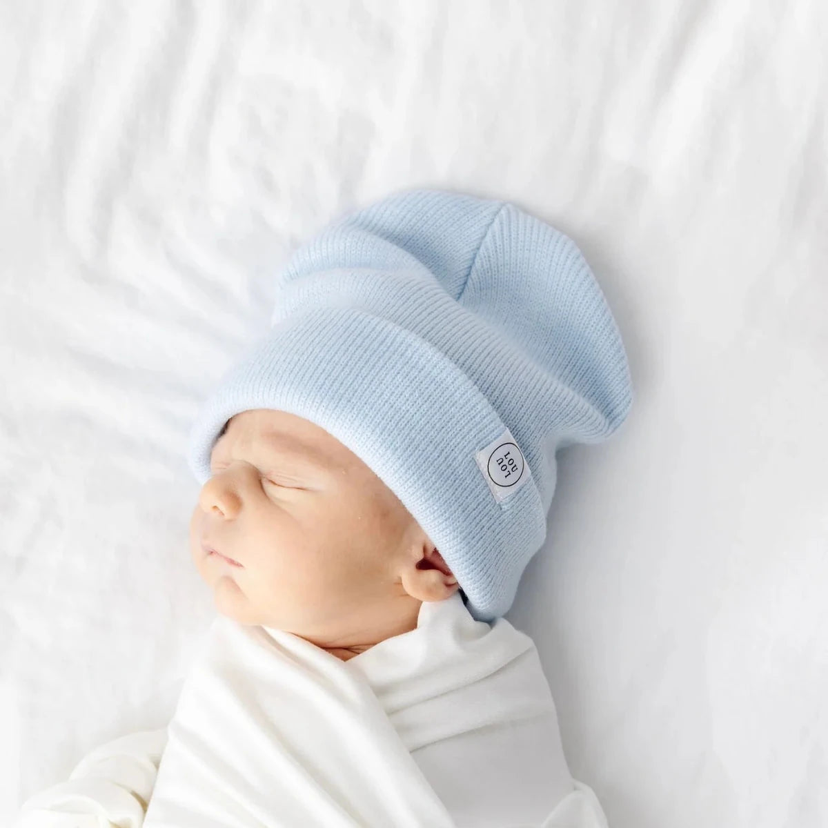 Beanie Hat in Powder Blue - Lou Lou & Company Hats sold by Rosebud & Jo