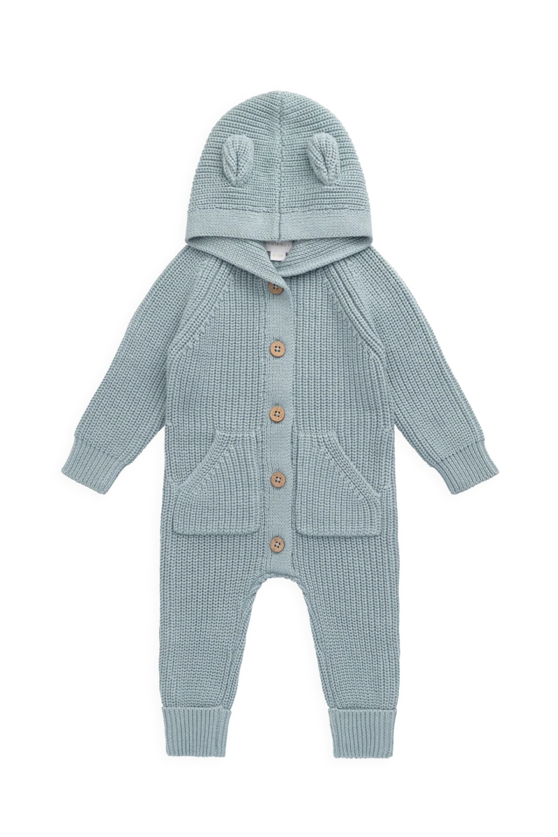 Bear Onepiece - Mer - Jamie Kay Rompers & Jumpers sold by Rosebud & Jo