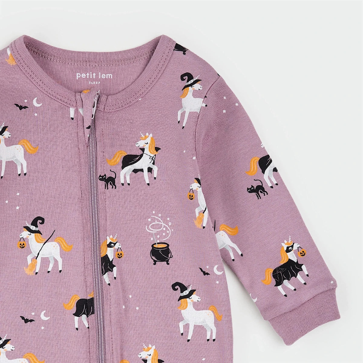 Bewitched Unicorns Sleeper - Petite Lem Footies sold by Rosebud & Jo