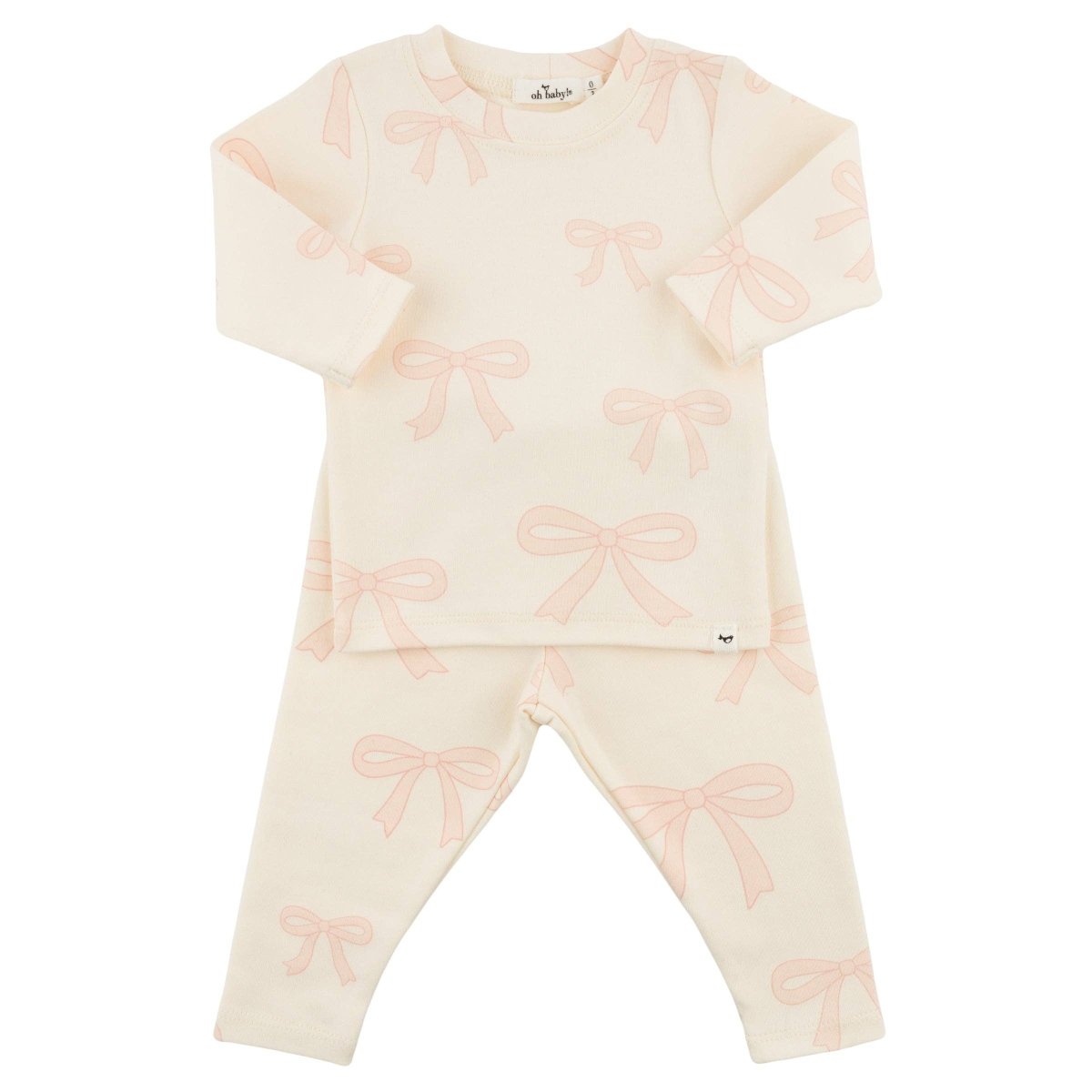 Big Bows Pink 2 - Piece Set - oh baby! Baby & Toddler Clothing sold by Rosebud & Jo