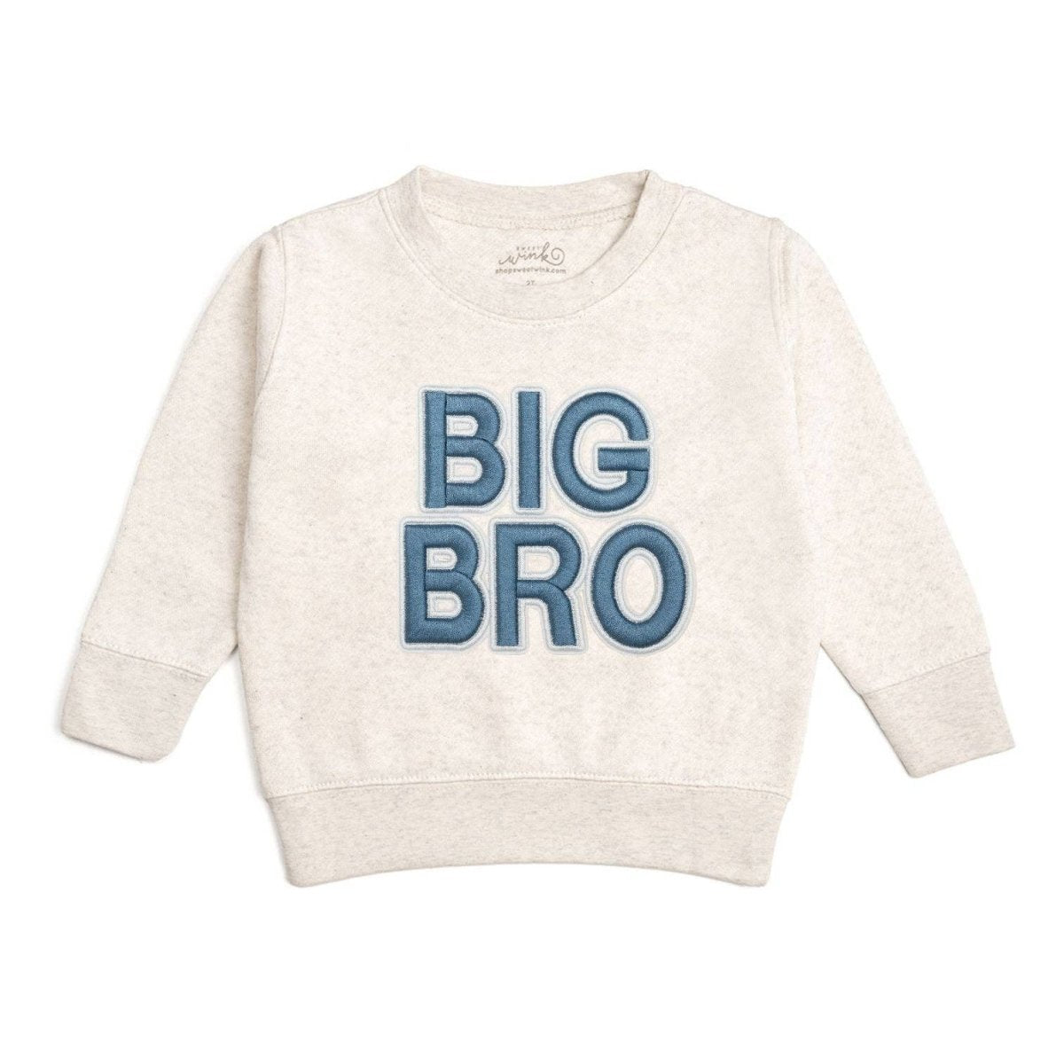 Big Bro Embroidered Patch Sweatshirt - Sweet Wink Baby & Toddler Clothing sold by Rosebud & Jo
