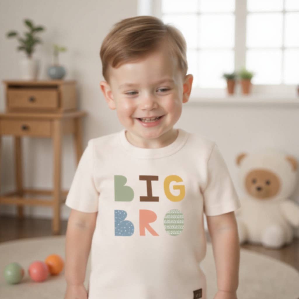 Big Bro Graphic Tee - Finn + Emma Baby & Toddler Clothing sold by Rosebud & Jo