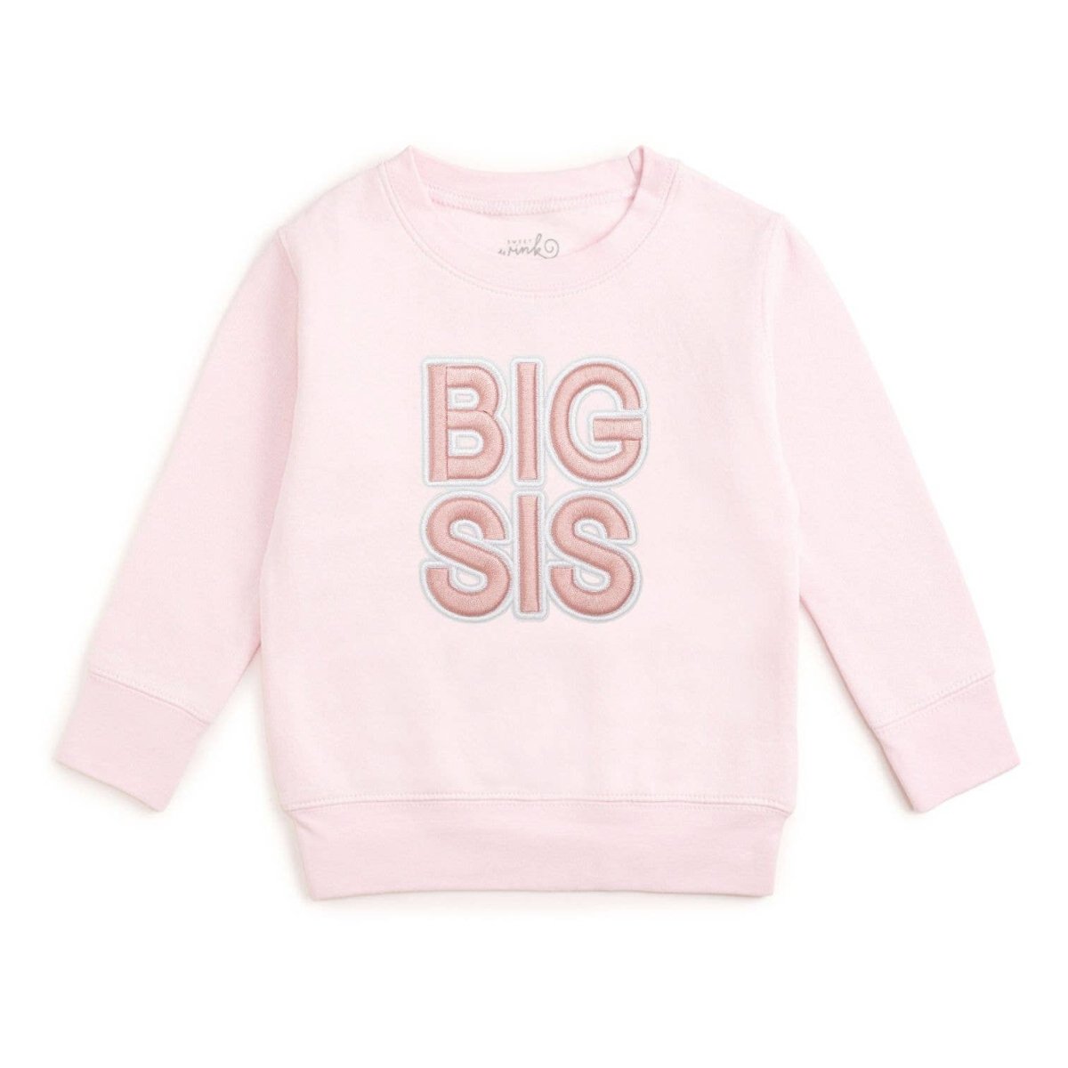 Big Sis Embroidered Patch Sweatshirt - Sweet Wink Baby & Toddler Clothing sold by Rosebud & Jo