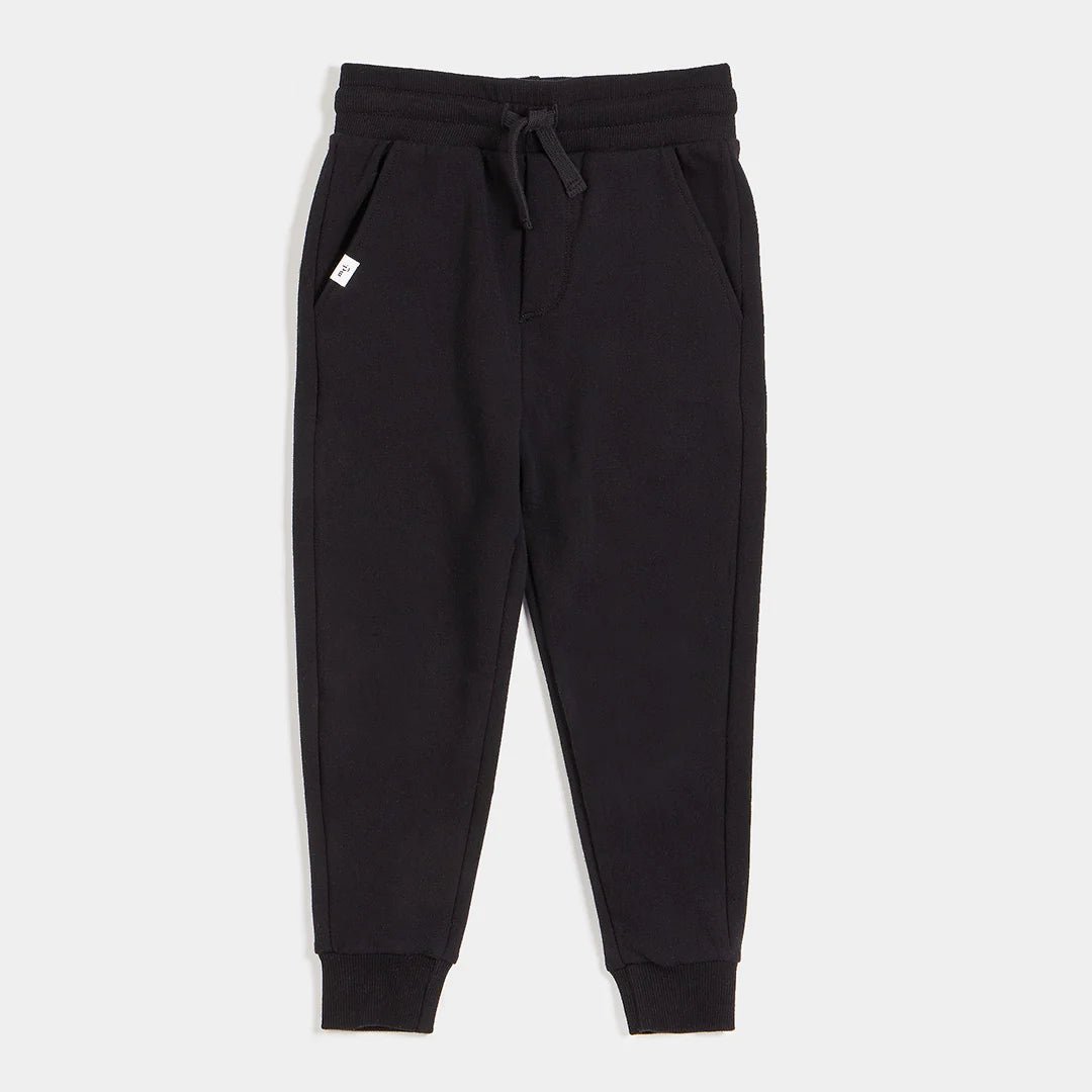 Black Miles Basics Jogger - miles the label Bottoms sold by Rosebud & Jo