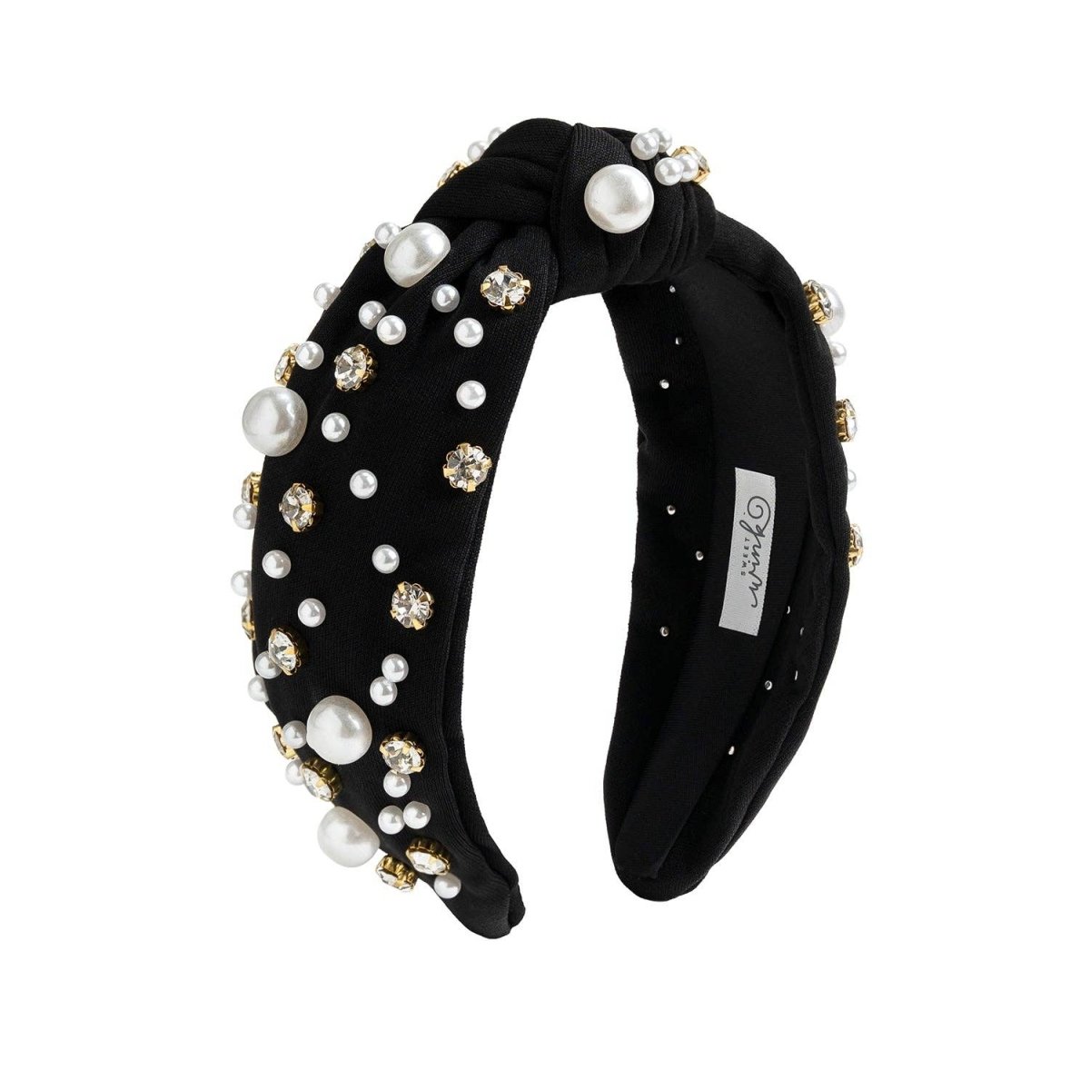 Black Pearl Gemstone Headband - Sweet Wink Hair Accessories sold by Rosebud & Jo