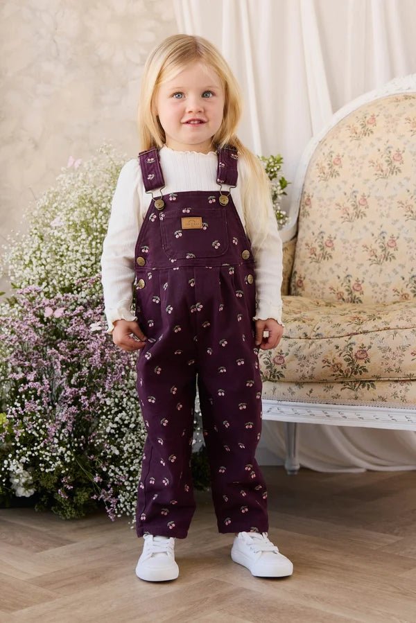Blair Overall - Cherry Fig - Jamie Kay Top & Bottom Sets sold by Rosebud & Jo