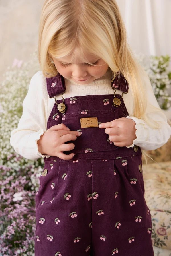 Blair Overall - Cherry Fig - Jamie Kay Top & Bottom Sets sold by Rosebud & Jo